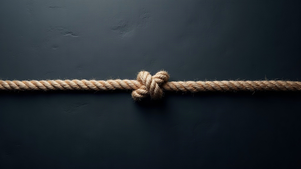 Two ropes knotted together, representing income effectively connected to a US trade