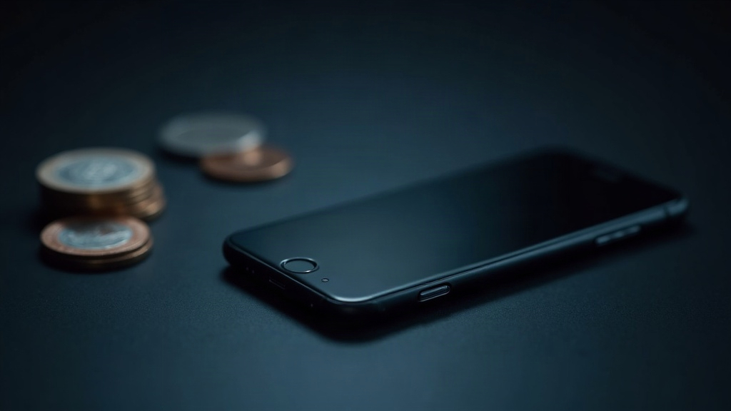 A phone and foreign coins, representing receiving international payouts