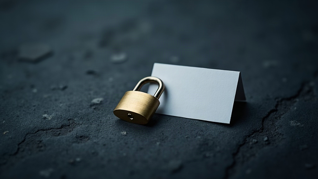 A padlock beside a card, representing a deposit-secured credit card