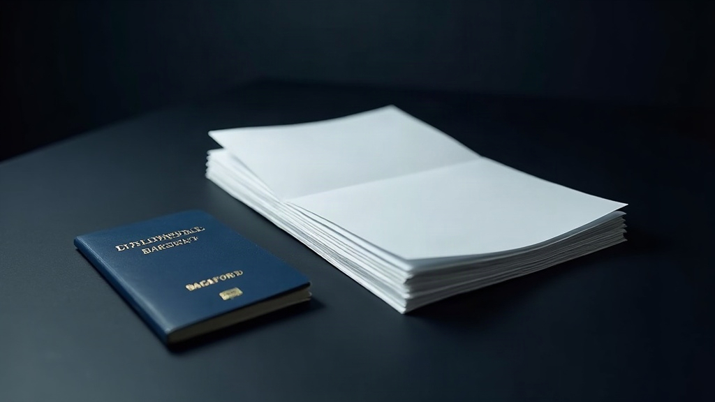 Documents and a passport, the paperwork a US bank asks a non-resident for