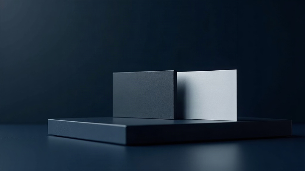 Two unbranded business cards, the tier that follows a seasoned US credit file