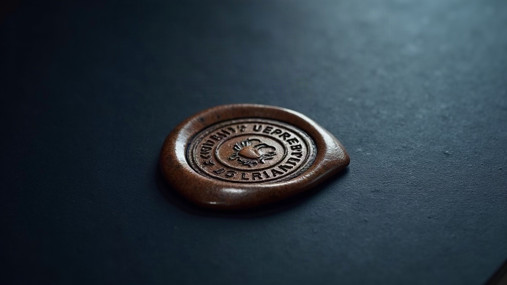 An embossed seal, representing a Delaware LLC formed by a non-resident
